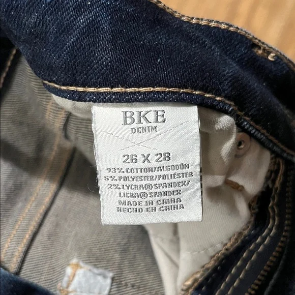 BKE Billie Denim Jeans in Deep Blue - Picture 2 of 4